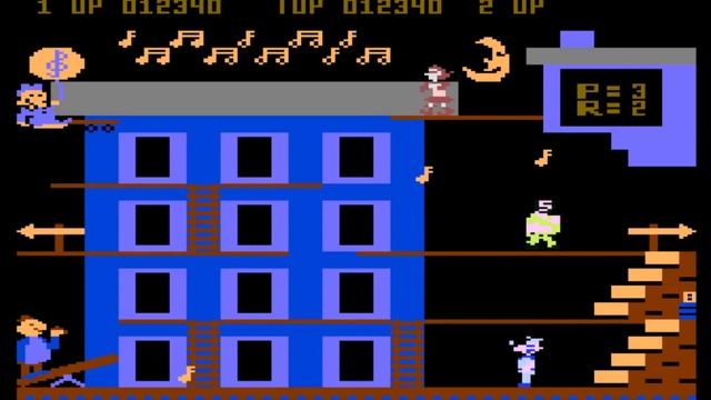 Popeye Gameplay Atari 800 Longplay. смотреть онлайн