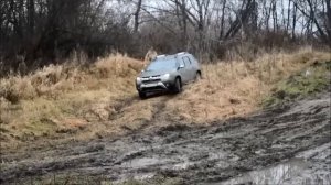 Рено DUSTER . Бездорожье на рыбалке. Duster off-road