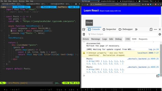 5- تعلم أساسيات react : useEffect hook смотреть онлайн