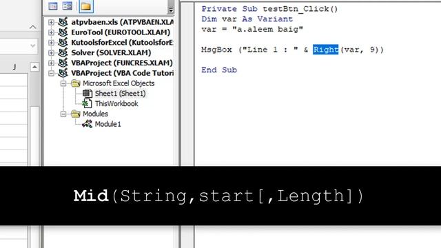 String Functions in Excel VBA Programming in Urdu | VBA Excel 09/16 смотреть онлайн