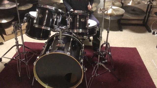Tama Rockstar with Matching Snare & Starcast Mount AMAZING used drum set 5 drums смотреть онлайн
