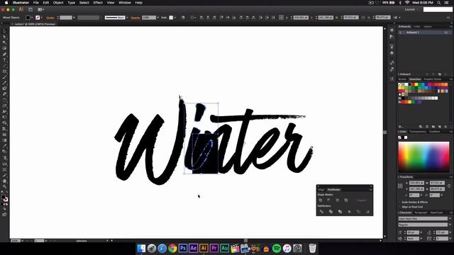 How To Overlap Letters In Illustrator CS6 смотреть онлайн