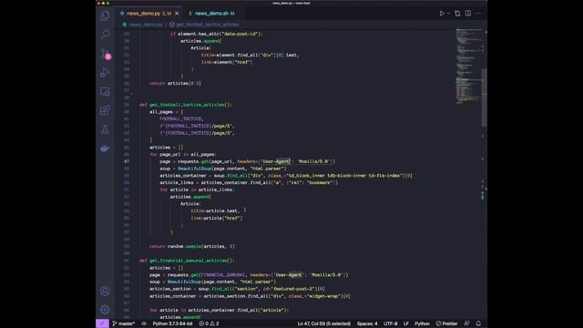 How I Created A Curated News Feed Using Python смотреть онлайн