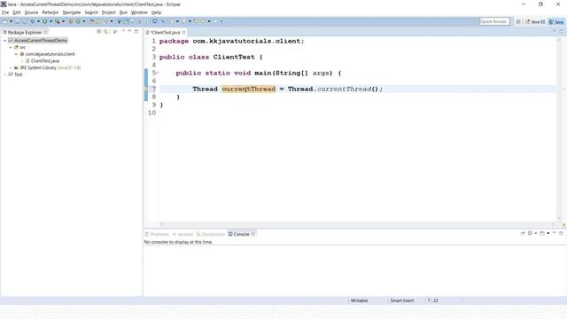 How many threads does a Java program have at least and How to access current Thread ? смотреть онлайн