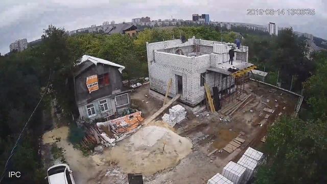 Таймлапс строительства современного дома смотреть онлайн