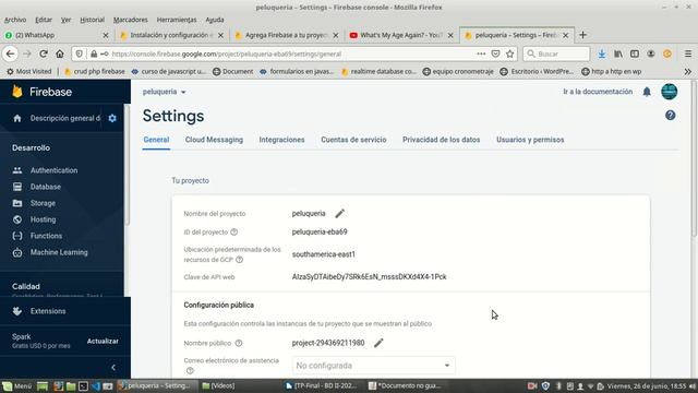 Descargar llave .json de firebase para conexión con lenguaje de programación смотреть онлайн
