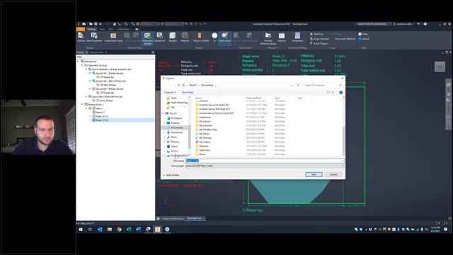 Autodesk Inventor Nesting Utility смотреть онлайн