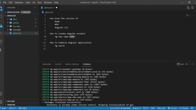 How to create and compile angular app смотреть онлайн