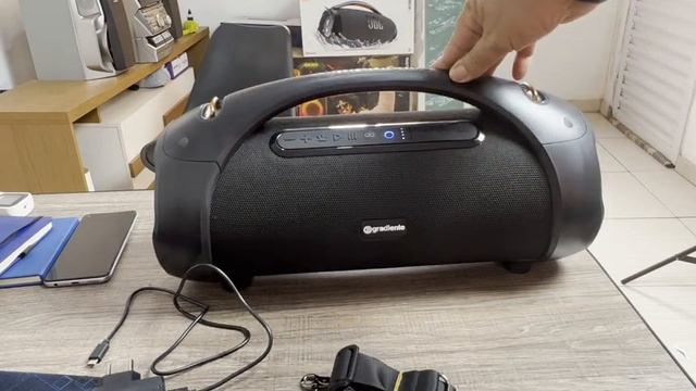 Teste Grandiente Boombox GSP300,melhor que JBL Boombox3?Confira смотреть онлайн