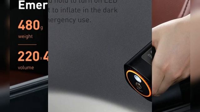 Baseus Mini Car Air Compressor 12V 150PSI Portable Car Tire Inflator Smart Digital Inflatable Pump смотреть онлайн