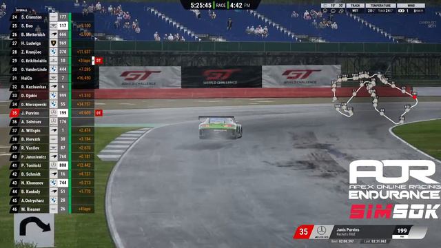 AOR Endurance Championship S2 | 9hrs of Silverstone | Race Pt 2 | Assetto Corsa Competizione | PC смотреть онлайн