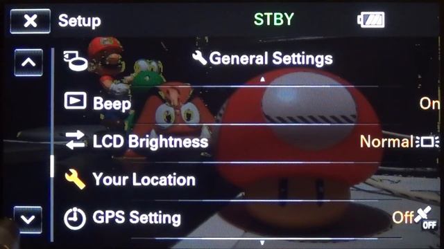 Setup menu and others for SONY HDR-CX580V смотреть онлайн