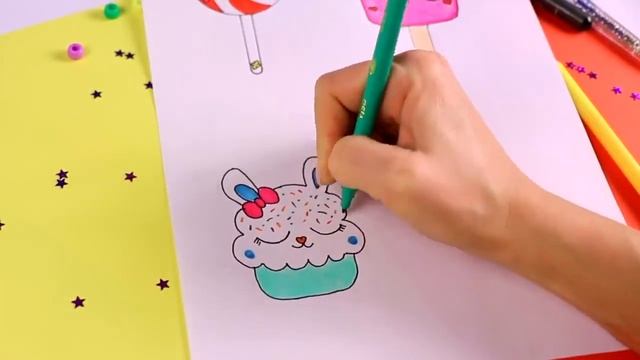 Loom Planet! DIY KAWAII рисунки _ Как нарисовать КАВАЙНЫЕ СЛАДОСТИ #2 _ ЛумПланет смотреть онлайн