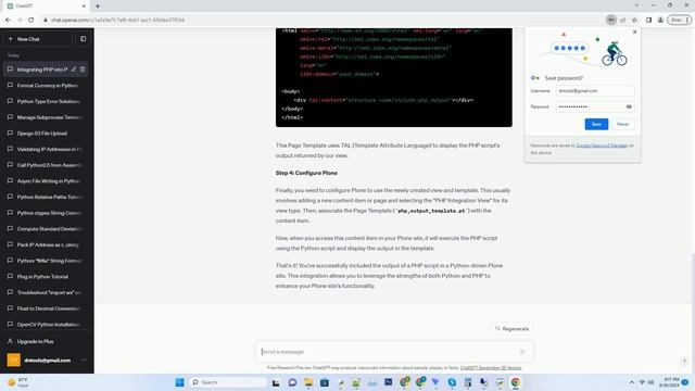 How to include output of PHP script in Python driven Plone site смотреть онлайн