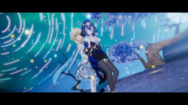 【Genshin Impact MMD／4K／60FPS】Lumine × Layla【Trouble Maker】 смотреть онлайн