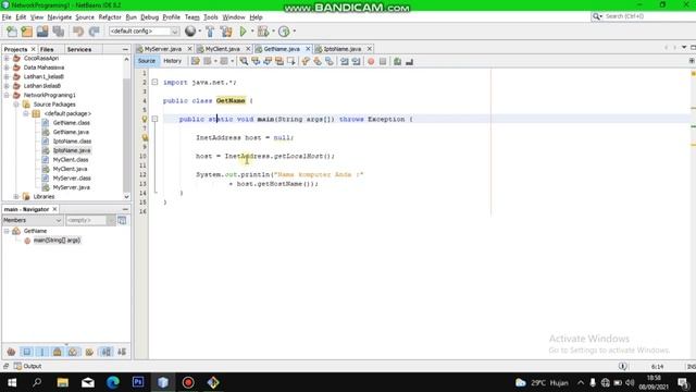 Cara mudah mengakses IP address dan nama computer menggunakan java смотреть онлайн