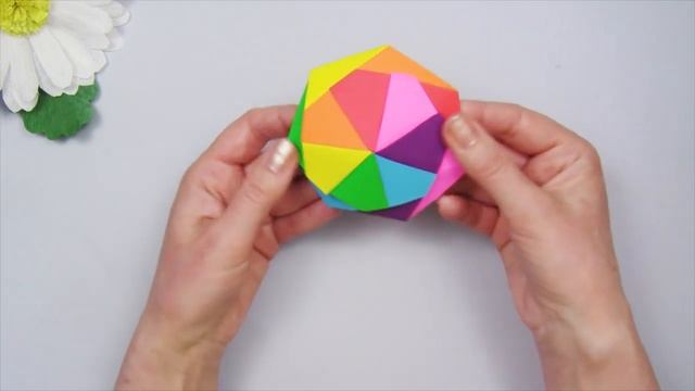 ОРИГАМИ ЗОНТИК ИЗ БУМАГИ DIY - РАДУЖНЫЙ ЗОНТИК ИЗ ЦВЕТНОЙ БУМАГИ - Простые поделки DIY- РОМАШКА. смотреть онлайн