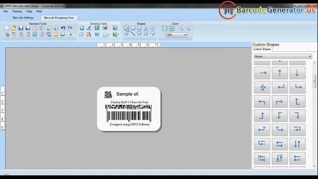 How to Create Barcode Labels in Databar EAN 13 Font смотреть онлайн