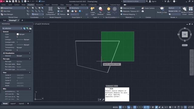 AutoCAD How To Merge Lines Tutorial смотреть онлайн