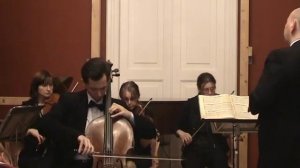 Eugene Prokoshin plays J.C.Bach Cello Concerto with "Cantus firmus" orchestra.