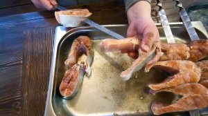 Шашлык из форели. Простой рецепт бомбического шашлыка из форели.