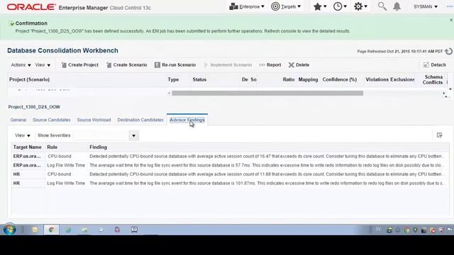 Consolidation Workbench with Oracle Enterprise Manager смотреть онлайн