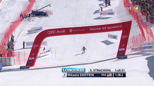 Mikaela Shiffrin - Slalom Run 2 - Squaw Valley 2017