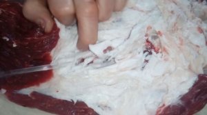 Разделка бараньей туши.Мясо барана без запаха. Вырезаем лимфоузлы в баранине.