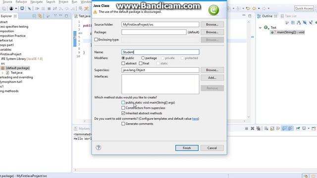 How to create object of class in java смотреть онлайн