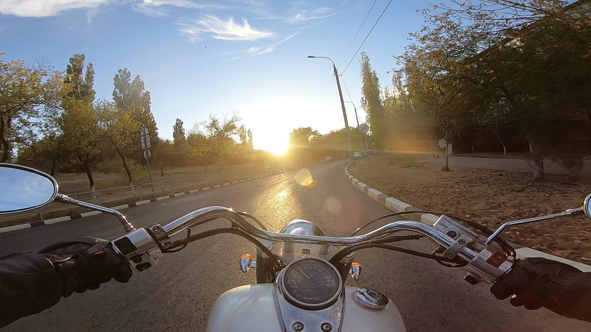 Езда на мотоцикле Honda Shadow Aero 750 #17 || Дневная поездка