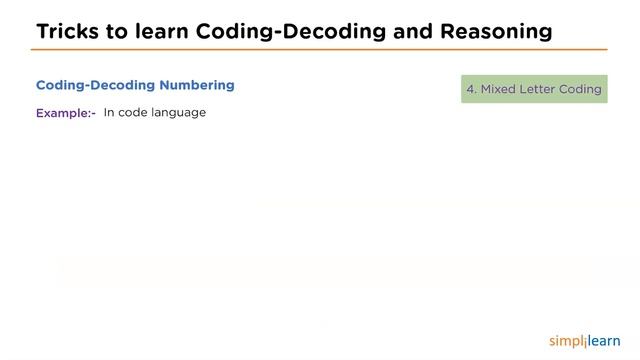 Coding Decoding Reasoning Tricks | Coding Decoding Reasoning Examples | Simplilearn смотреть онлайн