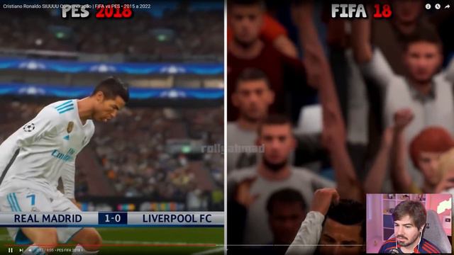 CR7 SIIIII COMEMORAÇÃO - FIFA VS PES DE 2015 A 2022 - QUAL É MELHOR?