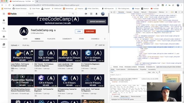 Web Scraping Popular YouTube Videos | Python One Day Builds смотреть онлайн