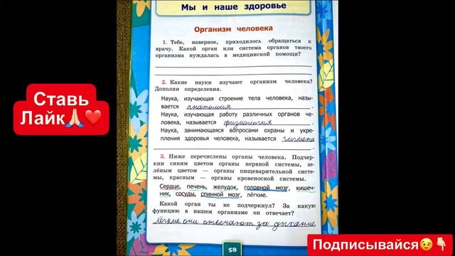 ГДЗ по окружающему миру 3 класс рабочая тетрадь Соколова страница 58 смотреть онлайн
