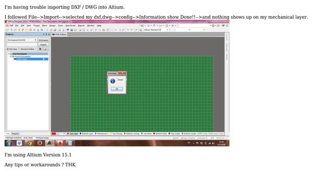 Importing Drawings ( DXF,DWG ) in Altium смотреть онлайн