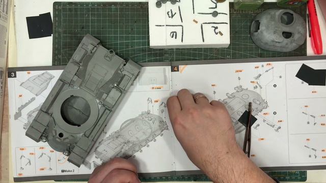 Стрим M48A5 от Takom. Часть XXVII. Дымовой гранатомет.