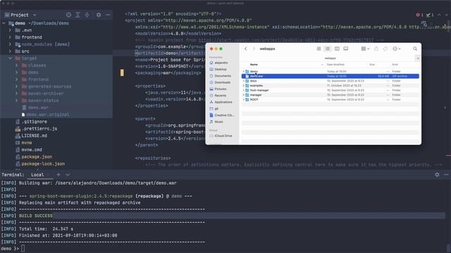 Changing Spring Boot packaging to WAR and deploying to Tomcat and Jetty смотреть онлайн