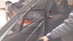 Автошторки Laitovo, установка на Toyota Corolla 11