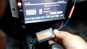 Фонит китайская магнитола на НЕЗАВЕДЕННОМ  двигателе