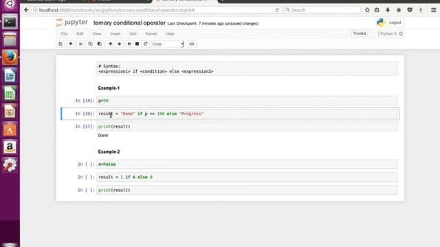 Python Ternary Conditional Operator смотреть онлайн