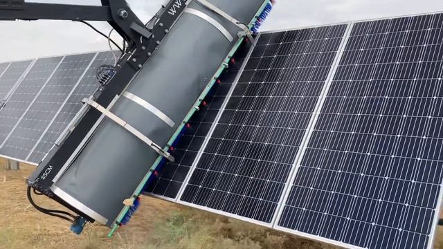 Мойка солнечных панели СЭС смотреть онлайн
