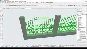Кованые ограждения в ArchiCAD