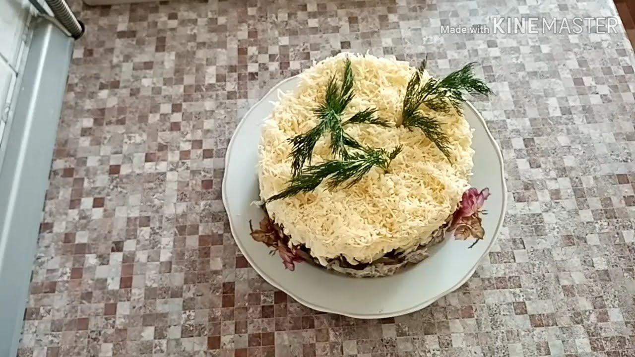 Салат "МУЖСКОЙ". Украсит любой стол. смотреть онлайн