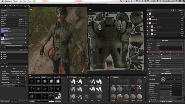 Урок по Substance Painter - Обзор интерфейса. На русском.