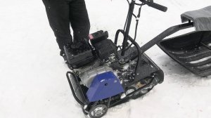 Компактный мотобуксировщик Белка 8 л.с. Покатушки, обзор конструкции.