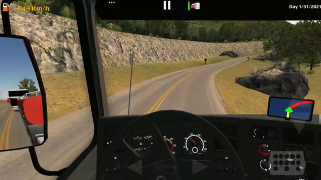 World Truck Driving Simulator v1.200 Android iOS Gameplay. Поездка по извилистой дороге! смотреть онлайн