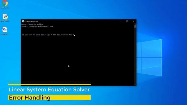 LINEAR SYSTEM EQUATION SOLVER IN PYTHON смотреть онлайн