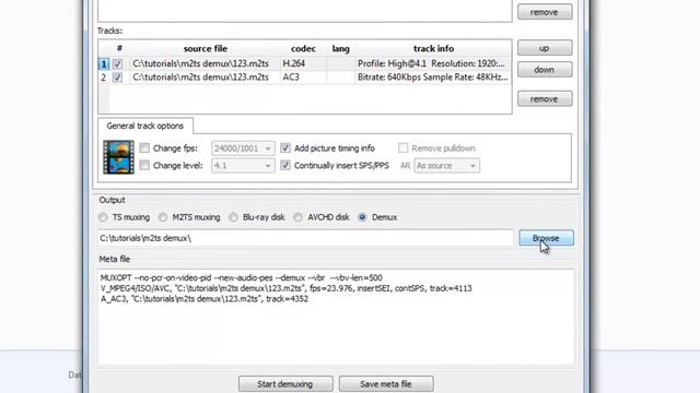 How to demux m2ts video file смотреть онлайн