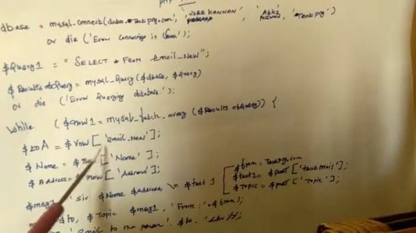 Learn php ..database connect..and mail