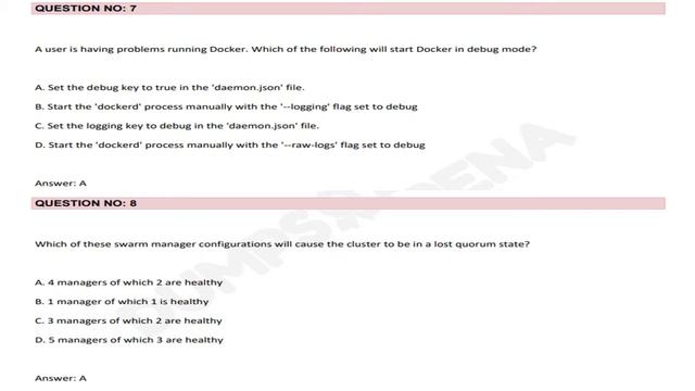 DCA - Docker Certified Associate (DCA) Exam Demo смотреть онлайн